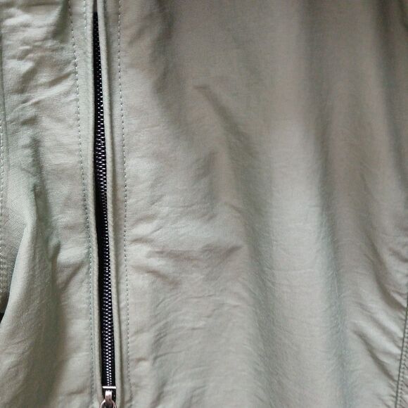 North Face Womens M HyVent Waterproof Jacket Coat Green/Gray  Full Zip Pockets - Picture 10 of 16